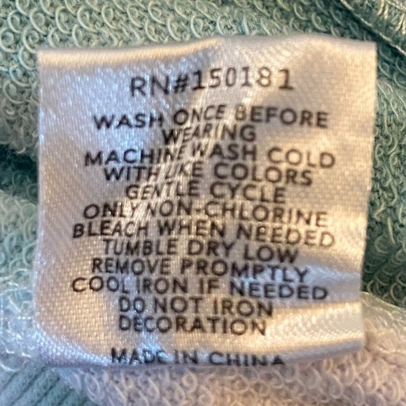 Grayson Threads Multicolor Tie Dye Embroidered Be Happy Lightweight Sweatshirt-M - Picture 12 of 13